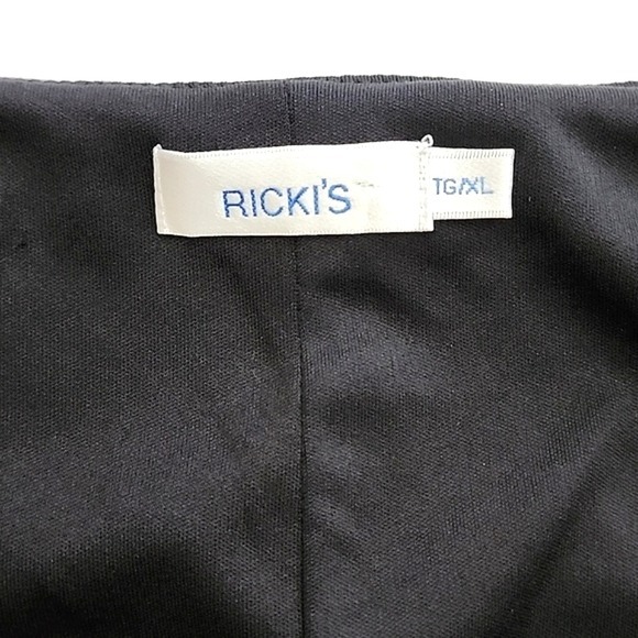 Ricki's Sleeveless Tiered Sheath Sleeveless Dress Purple Black Lined Stretch XL - Picture 8 of 15